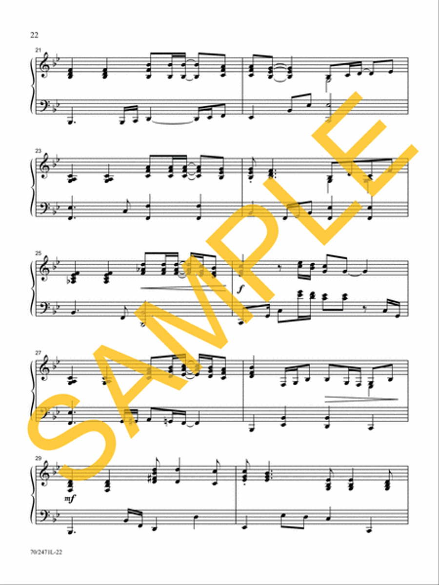Through It All Piano Solo scores gallery preview page 16