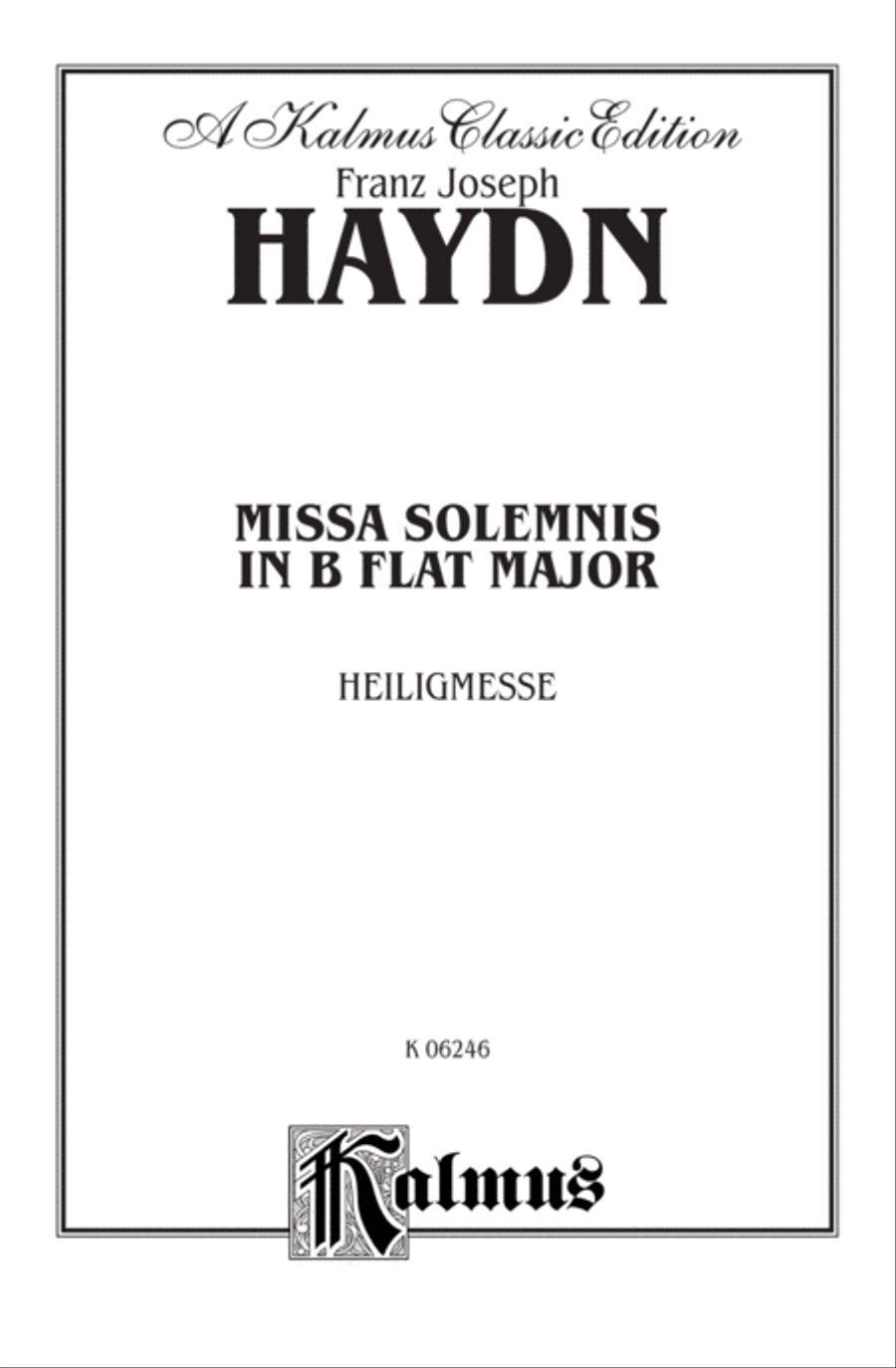 Missa Solemnis in B-flat Major (Heiligmesse) 4-Part scores gallery preview page 2