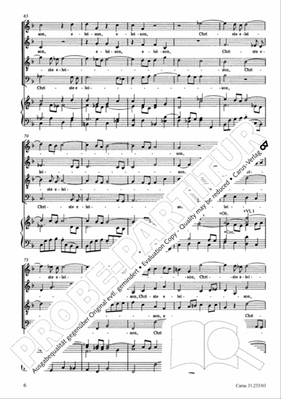 Mass in F major 4-Part scores gallery preview page 10