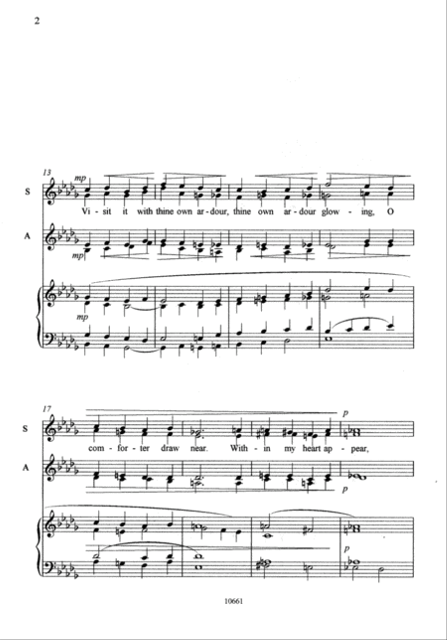 Come down O Love Divine 4-Part scores gallery preview page 4