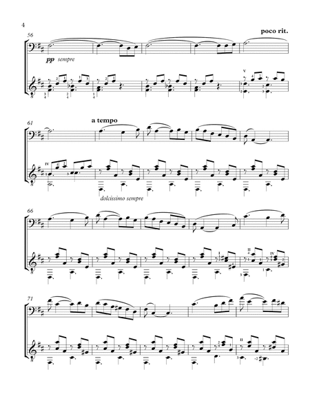 Berceuse (Cello and Guitar) - Score and Parts image number null