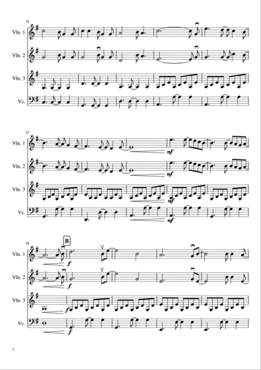 All Of Me String Quartet scores gallery preview page 3