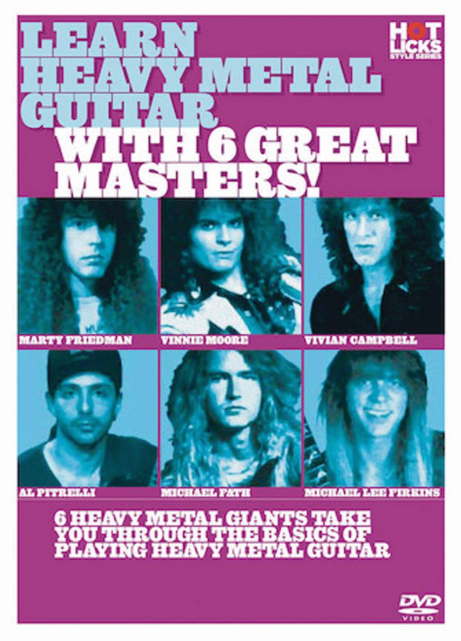 Learn Heavy Metal Guitar With 6 Great Masters (DVD and Booklet)