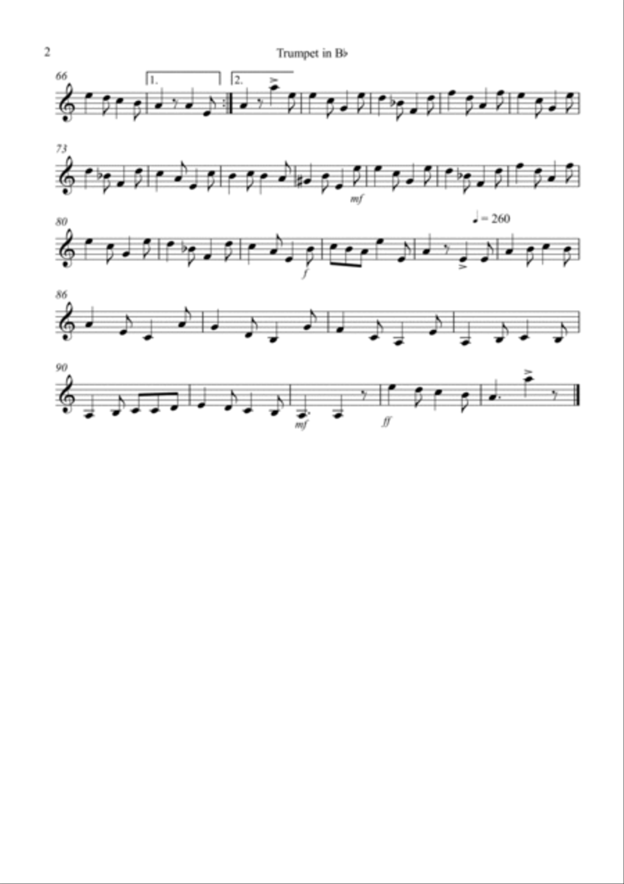 Jill's Jig for Trumpet, Violin and Cello Trio Small Ensemble scores gallery preview page 5