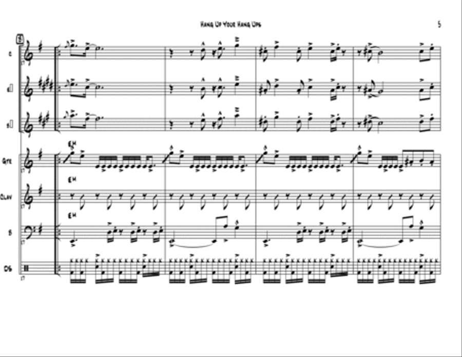Hang Up Your Hang Ups Jazz Ensemble scores gallery preview page 6