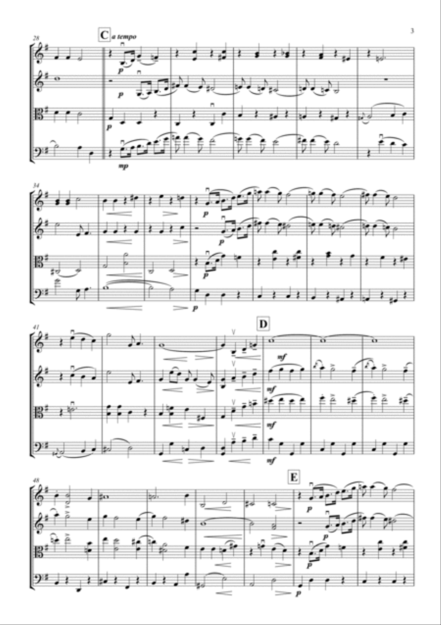 Someone To Watch Over Me String Quartet scores gallery preview page 3