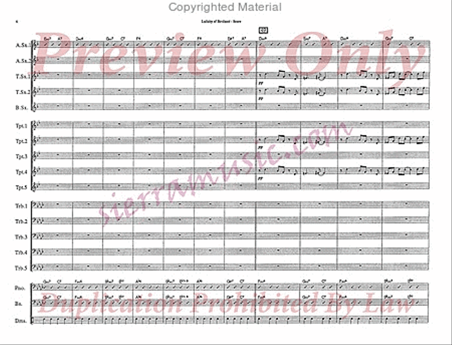 Lullaby Of Birdland Jazz Ensemble scores gallery preview page 7