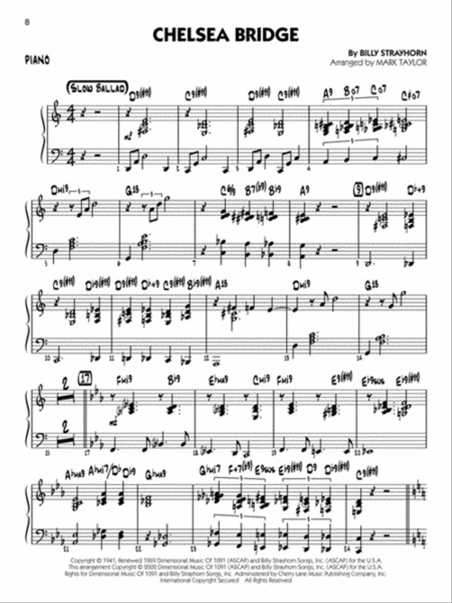 <br>Sheet music extract