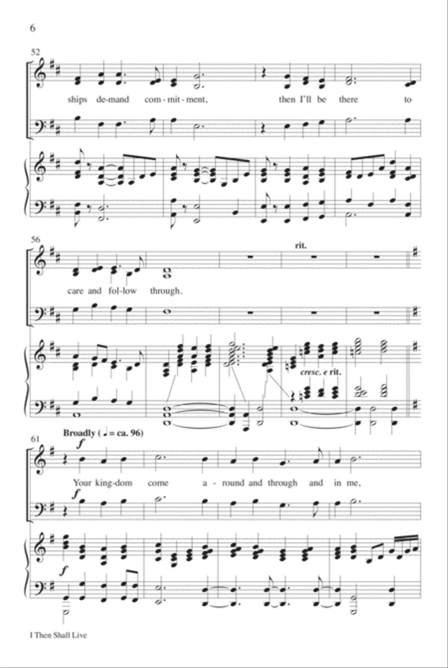 I Then Shall Live 3-Part scores gallery preview page 7