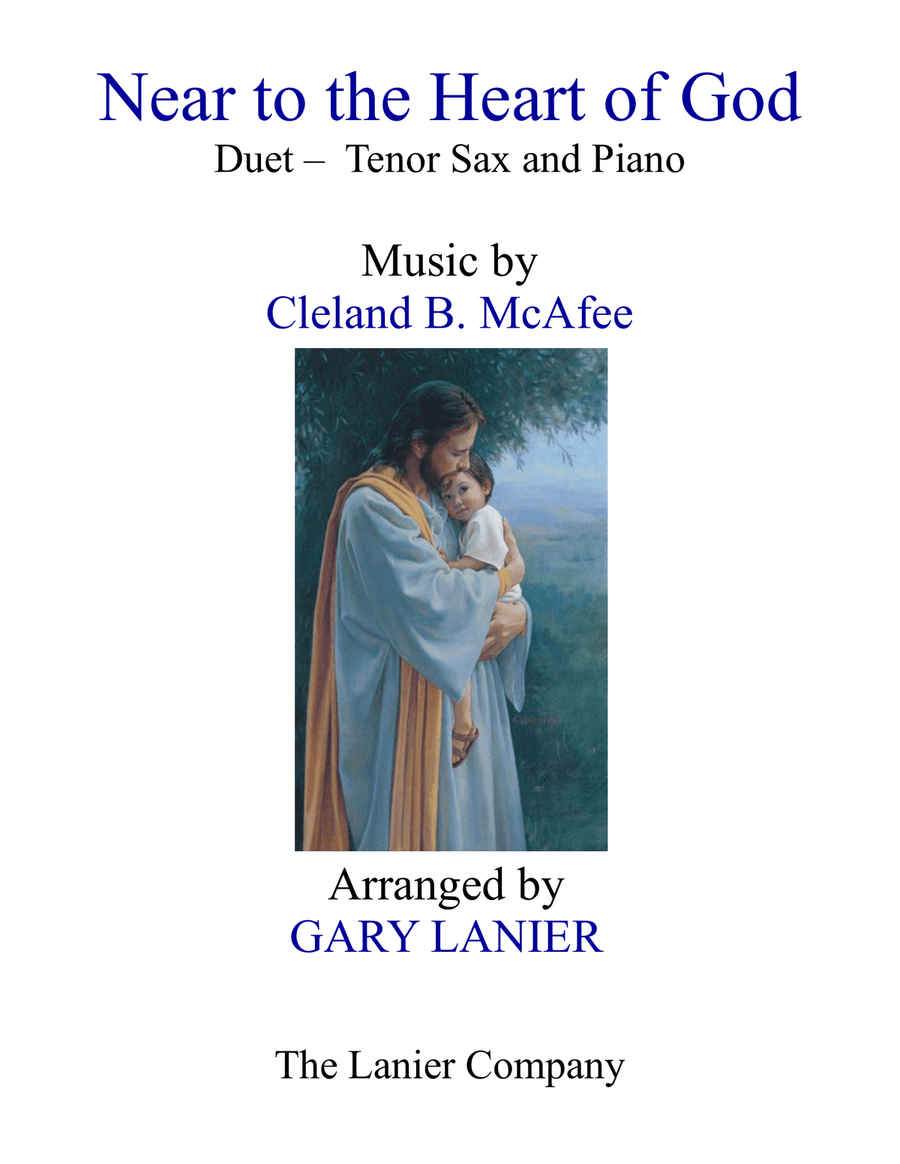 NEAR TO THE HEART OF GOD (Duet – Tenor Sax & Piano with Score/Part) Woodwind Duet scores gallery preview page 1