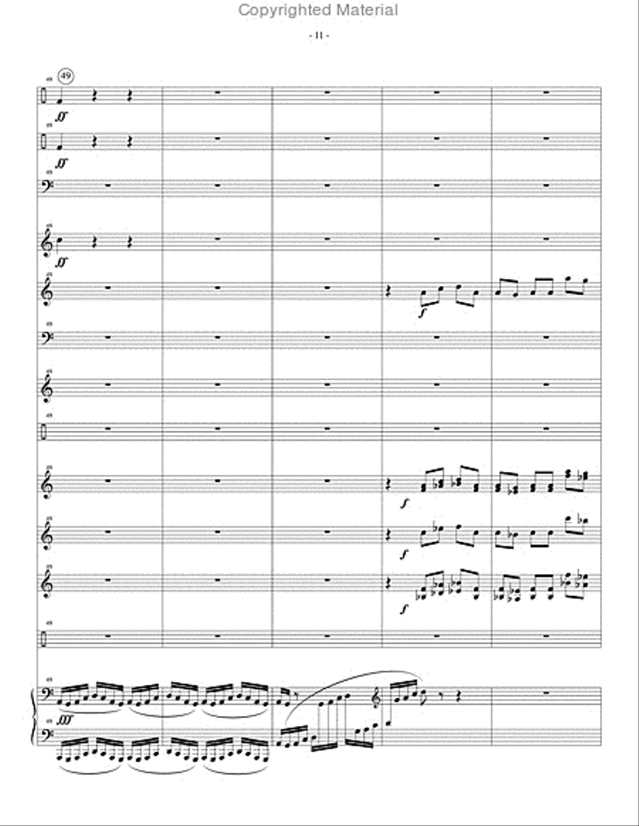 Paschal Dances Percussion Ensemble scores gallery preview page 12