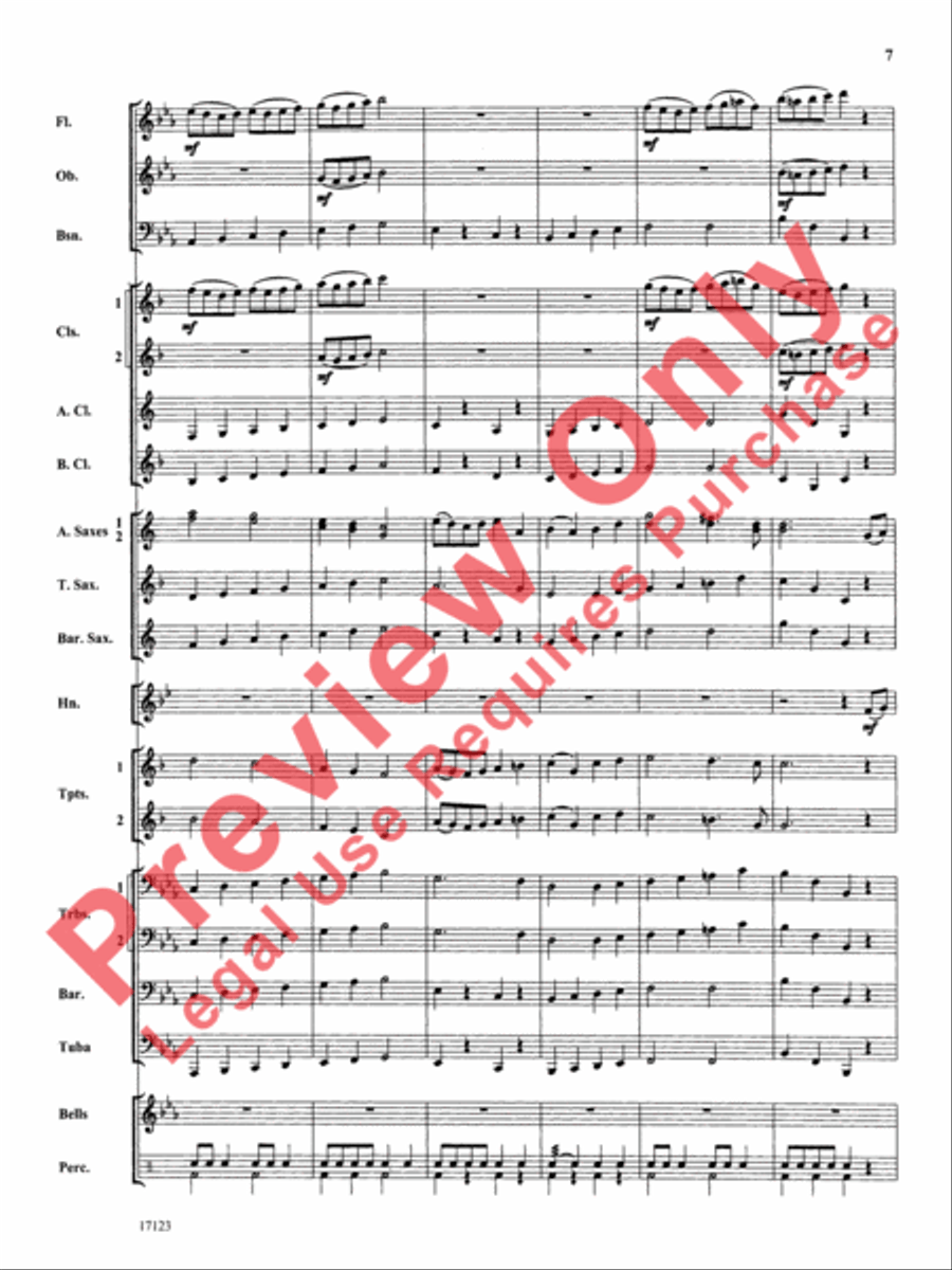 Westbrook March Concert Band scores gallery preview page 8