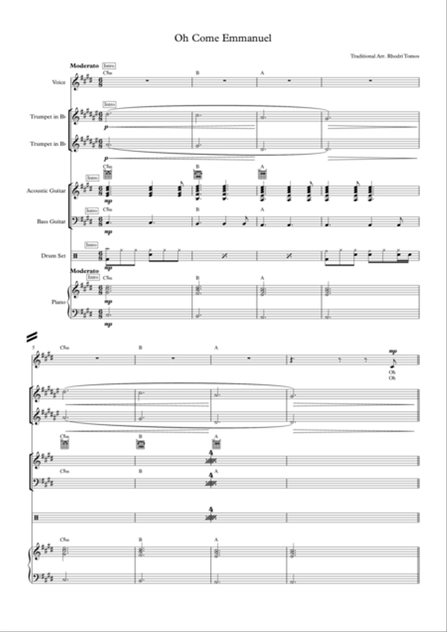 O Come, O Come, Emmanuel Small Ensemble scores gallery preview page 1