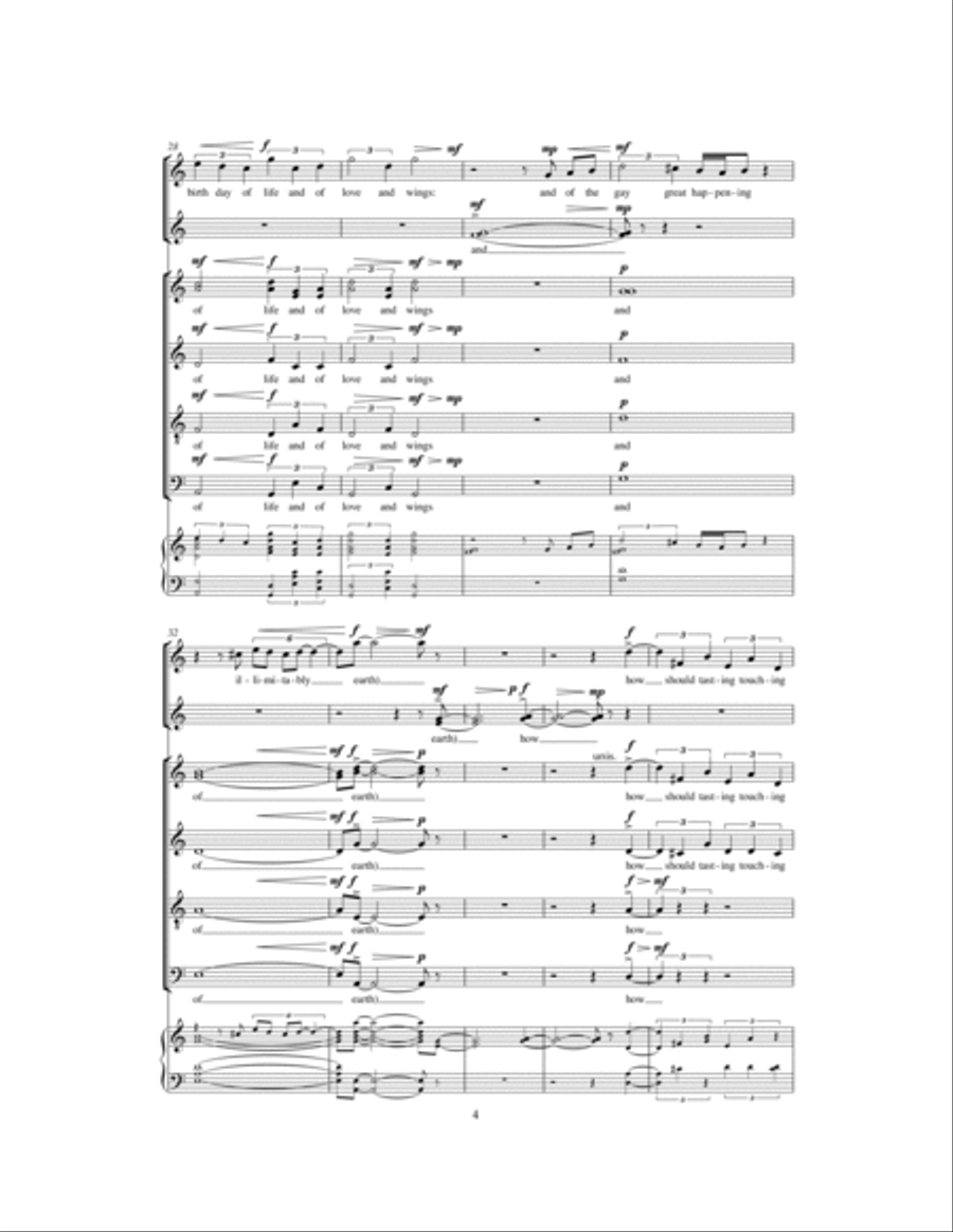 A Blue True Dream Of Sky Choir scores gallery preview page 4