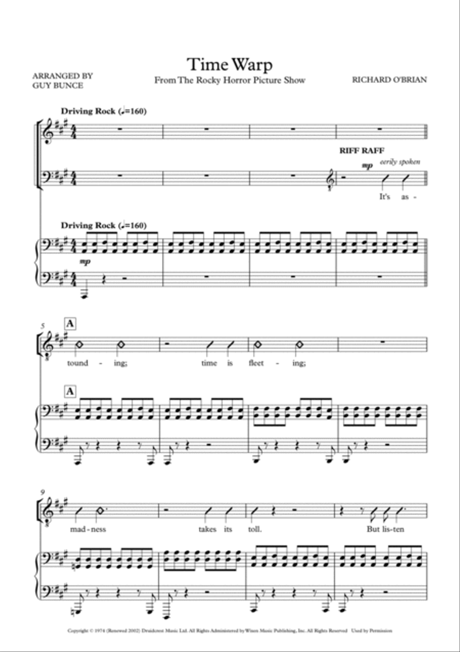 Time Warp Time Warp Divisi scores gallery preview page 3