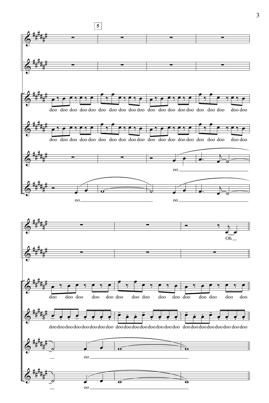 Just The Way You Are/Just A Dream (Mashup) (from Pitch Perfect) (arr. Deke Sharon) SSA scores gallery preview page 2