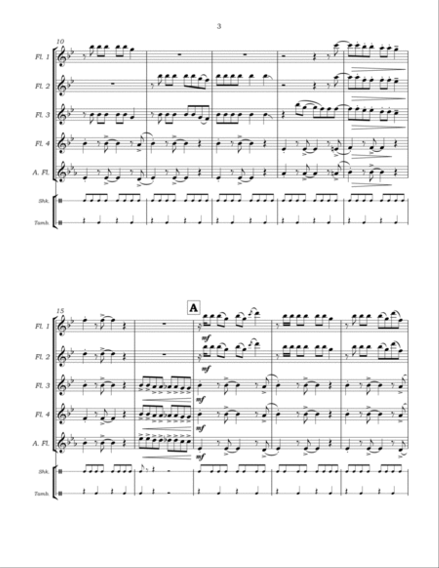 Made You Look Flute Quartet scores gallery preview page 6