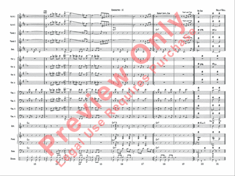 Belly Roll (The Boy in the Tree) Jazz Ensemble scores gallery preview page 14