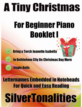 Book cover for A Tiny Christmas for Beginner Piano Booklet I