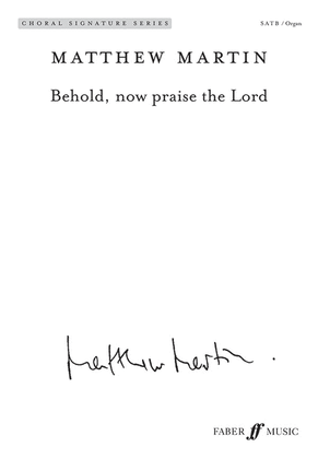 Book cover for Behold, Now Praise the Lord
