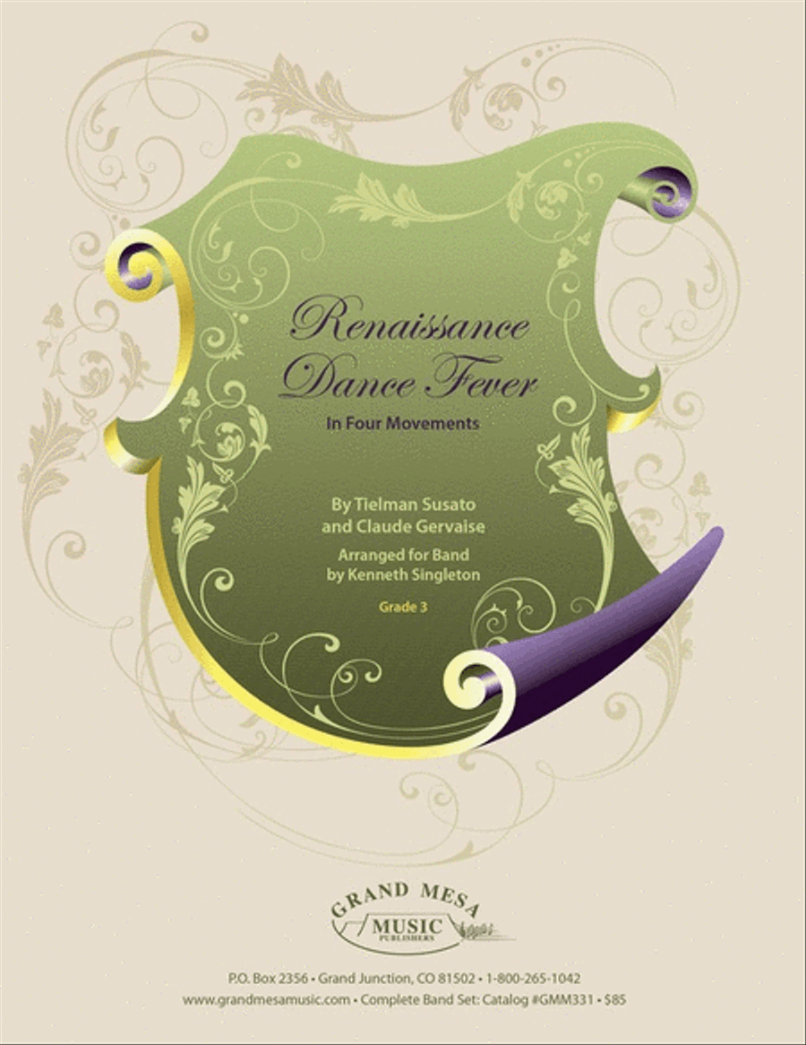 Renaissance Dance Fever (4 Mvts) Cb3 Sc/Pts Concert Band scores gallery preview page 1