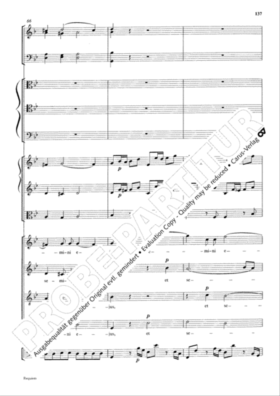 Requiem Requiem 4-Part scores gallery preview page 144