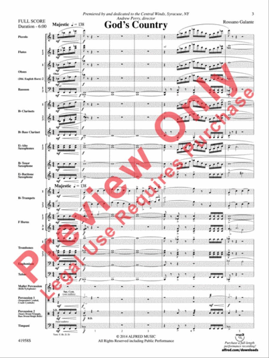 God's Country Concert Band scores gallery preview page 4