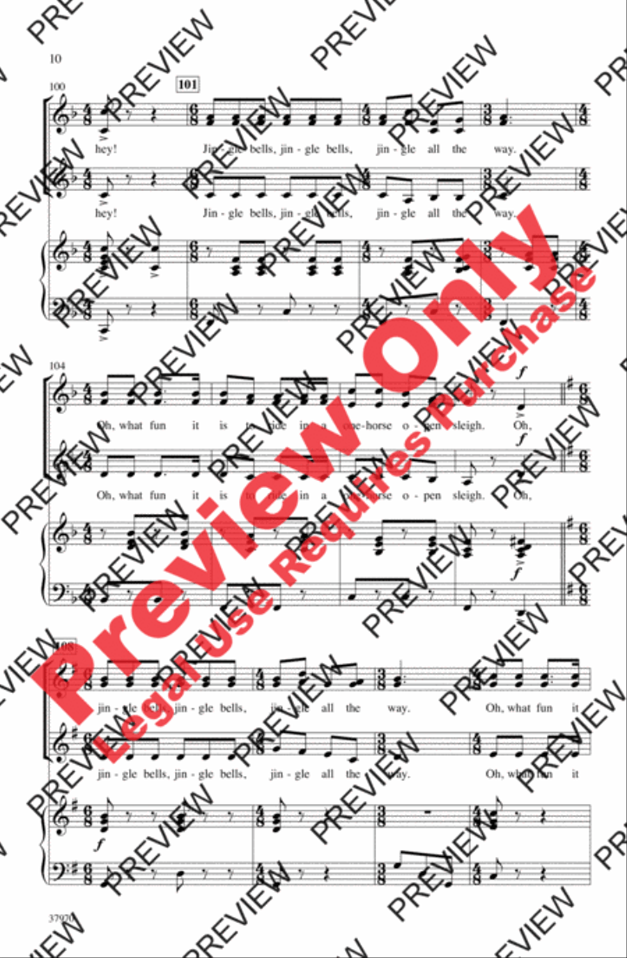 Jingle Bells (Sort Of) Women's Choir scores gallery preview page 10