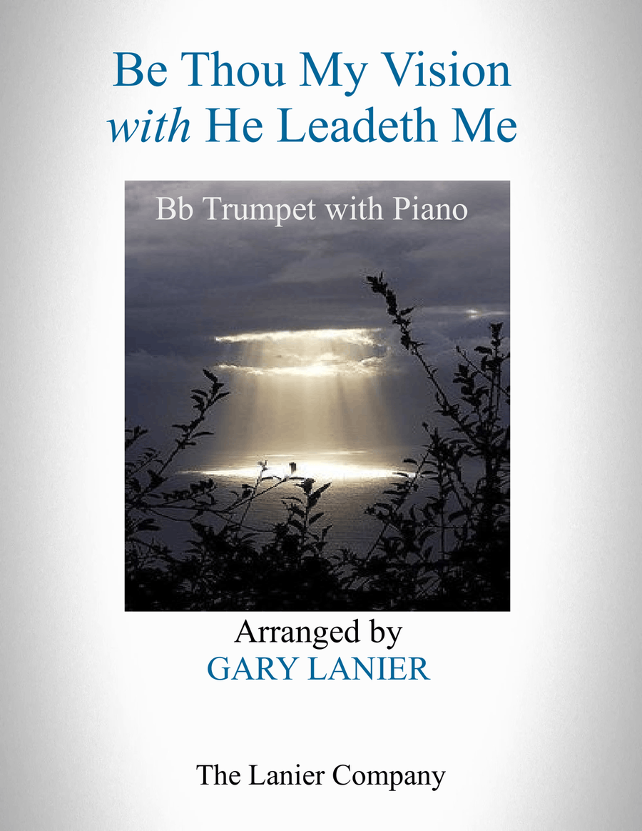 BE THOU MY VISION with HE LEADETH ME (Bb Trumpet with Piano - Instrument Part included) B-Flat Trumpet scores gallery preview page 1