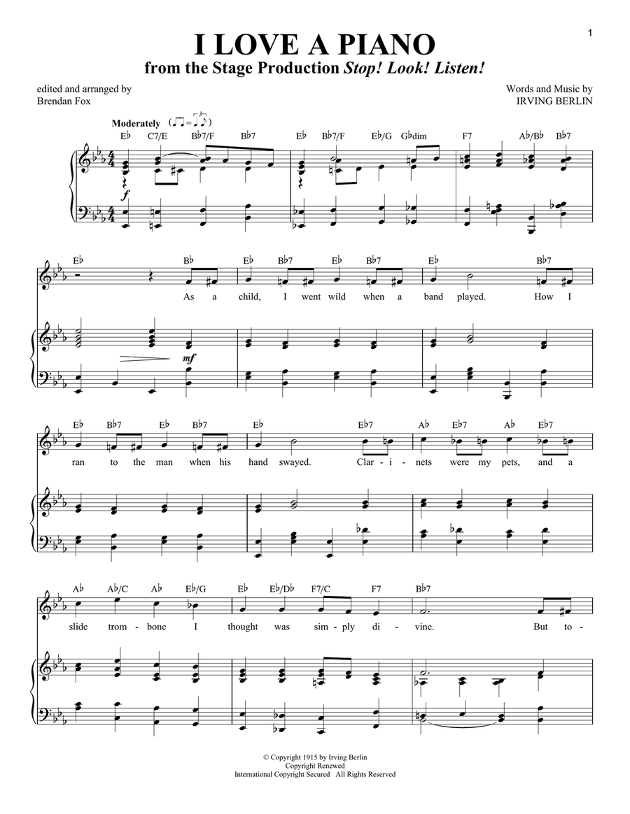 I Love A Piano