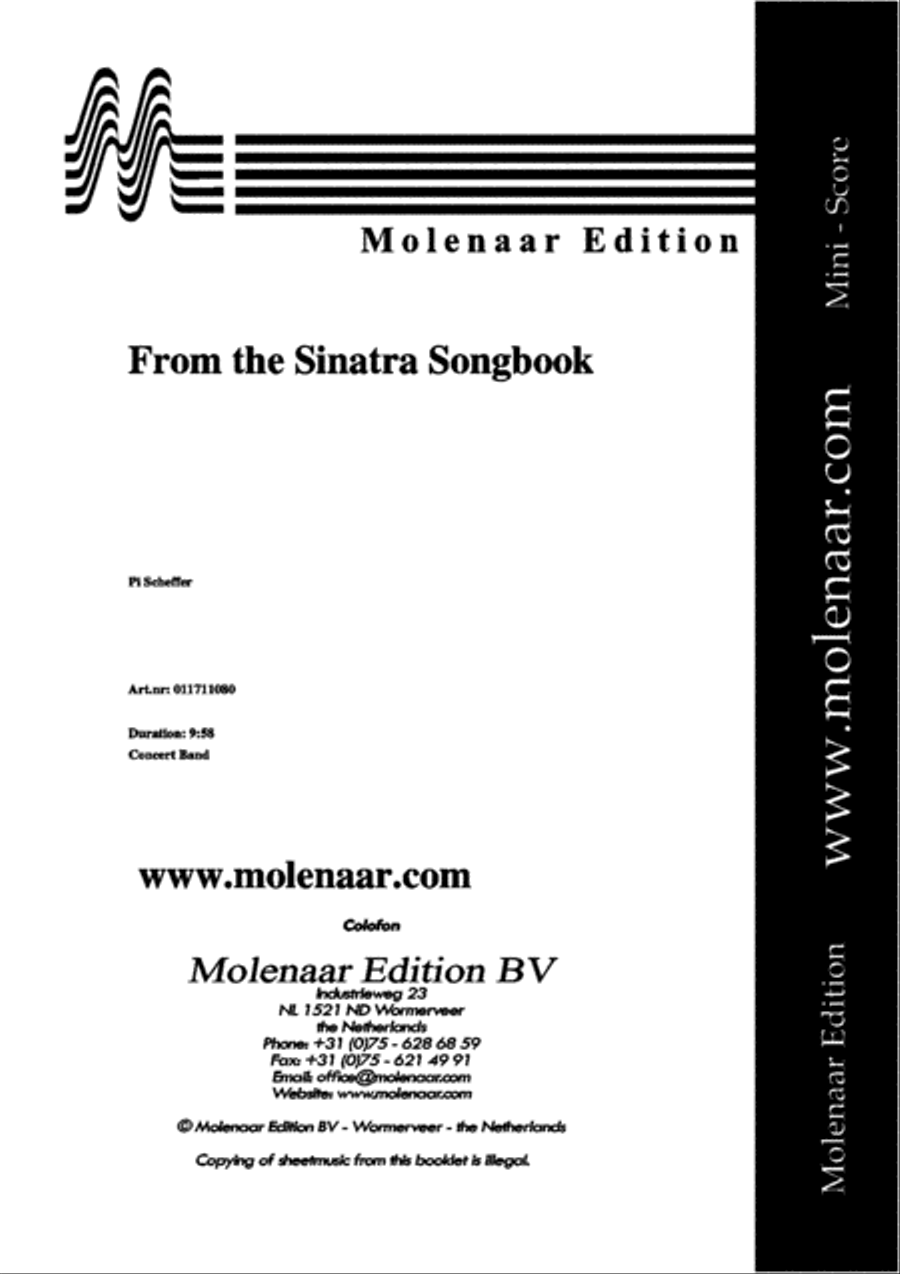 From the Sinatra Song Book Concert Band scores gallery preview page 2