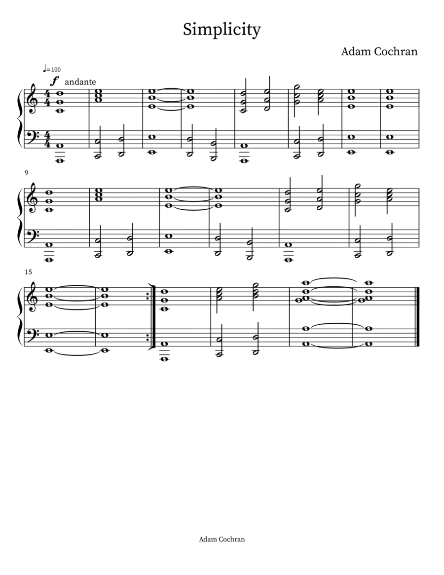 Simplicity Piano Method scores gallery preview page 1