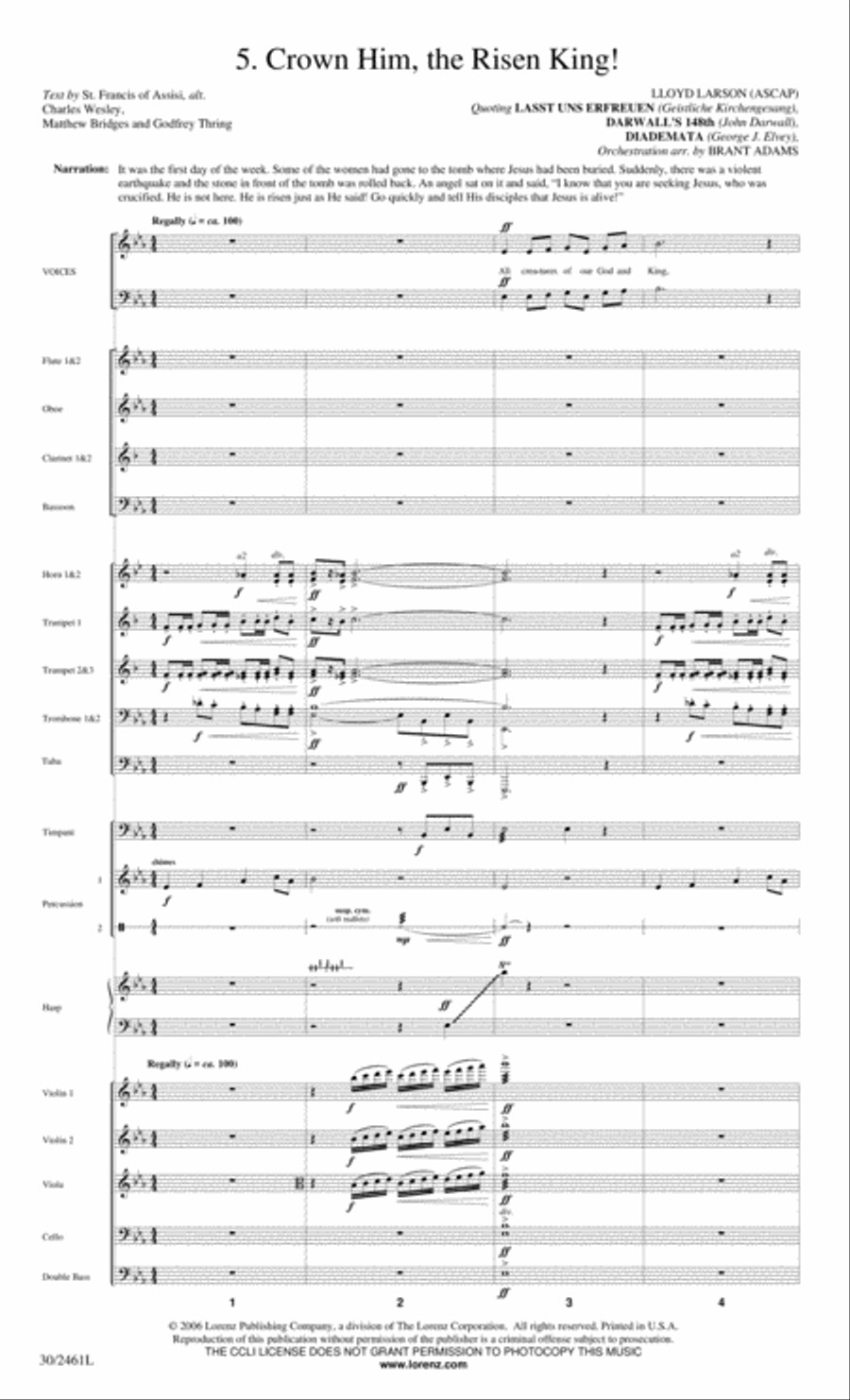 Journey to the Cross - Orchestral Score and Parts Choir scores gallery preview page 65