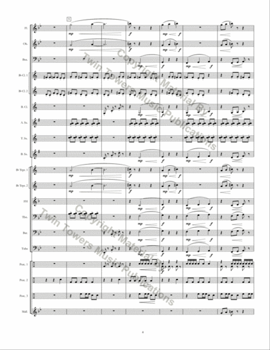 Running With Scissors Concert Band scores gallery preview page 5
