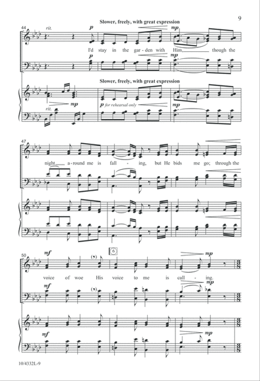 In the Garden 4-Part scores gallery preview page 9