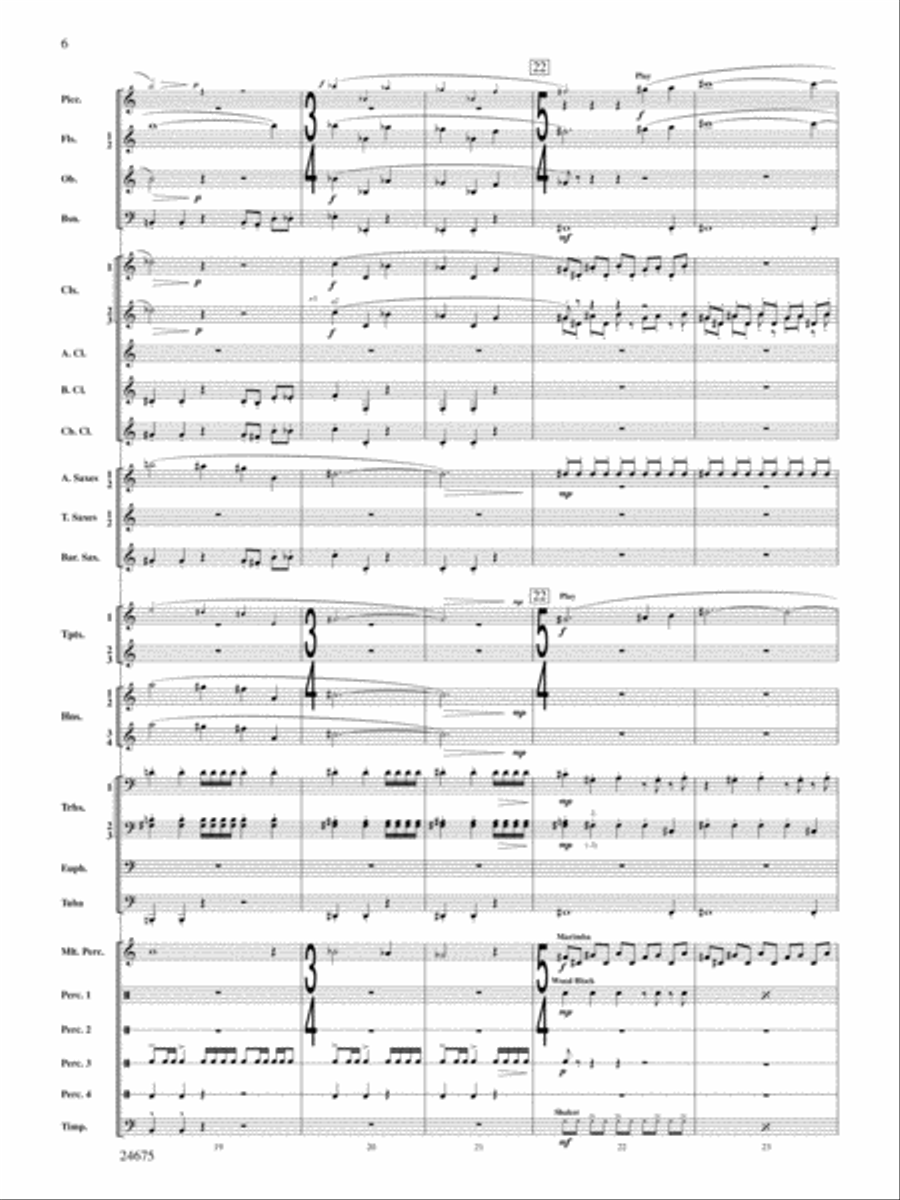 Confession (Movement 2 of Symphony of Prayer): Score Concert Band scores gallery preview page 6