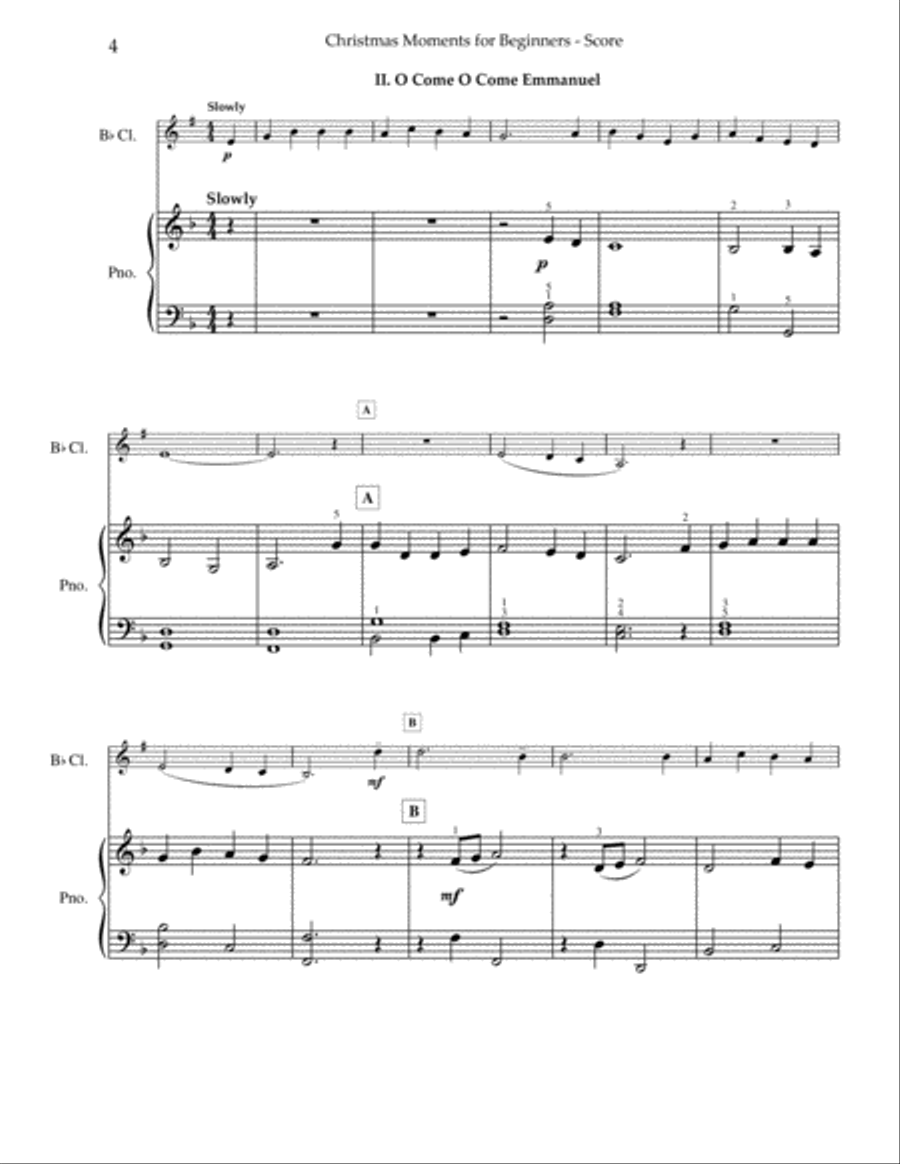 Christmas Moments Clarinet Solo scores gallery preview page 5