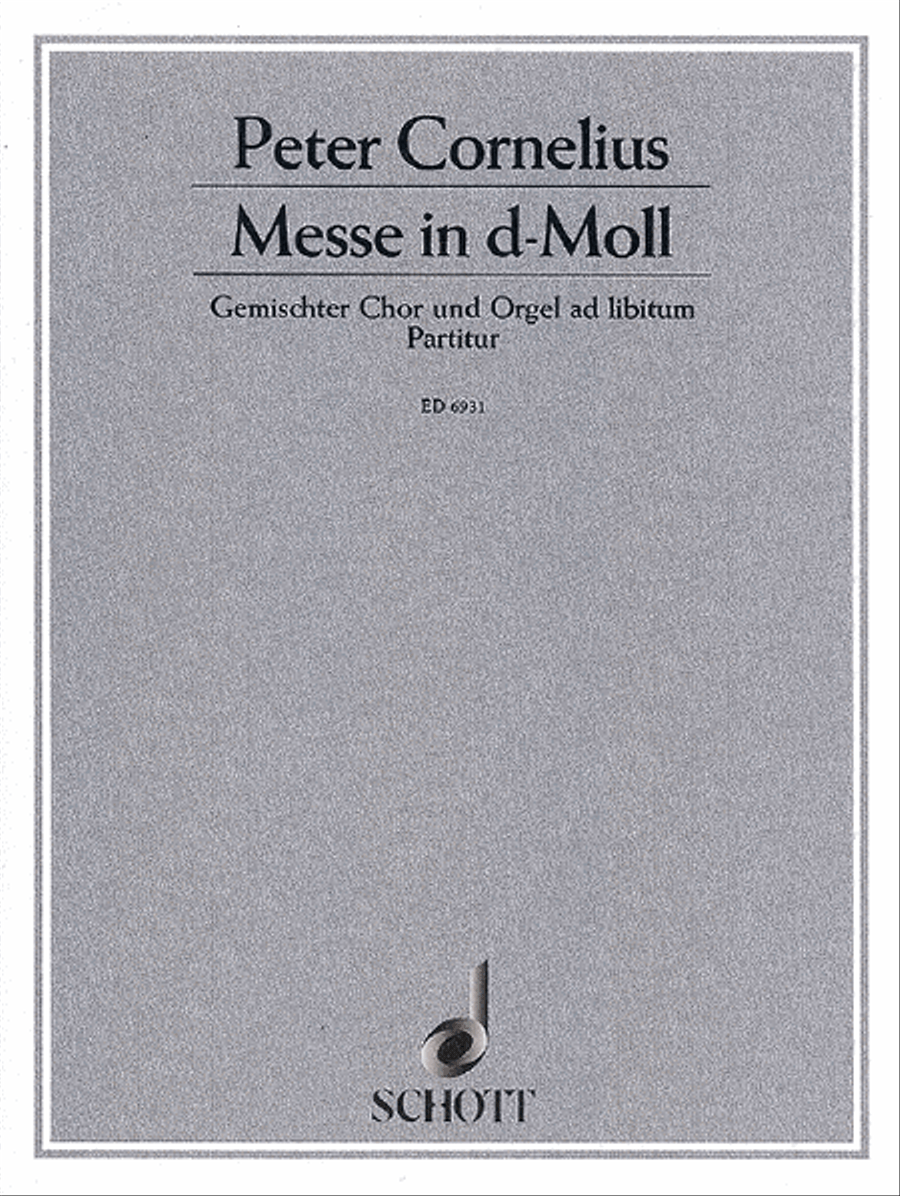 Mass D Min Satb/org V.s. 4-Part scores gallery preview page 1