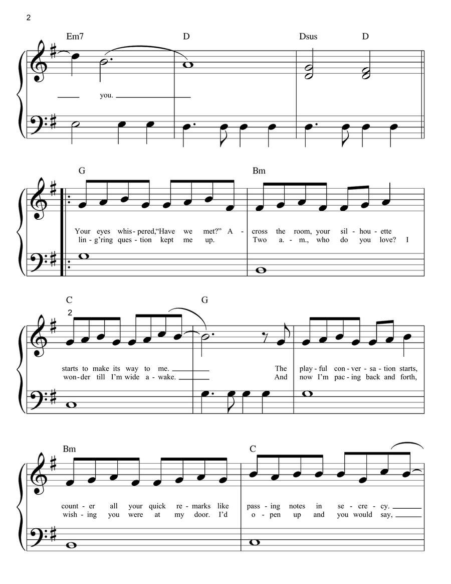 Enchanted Easy Piano scores gallery preview page 2