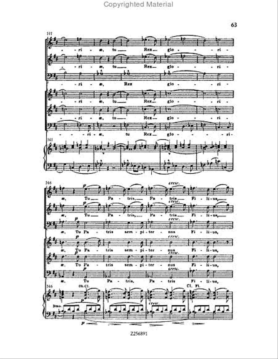 Te Deum, H 118 Choir scores gallery preview page 63