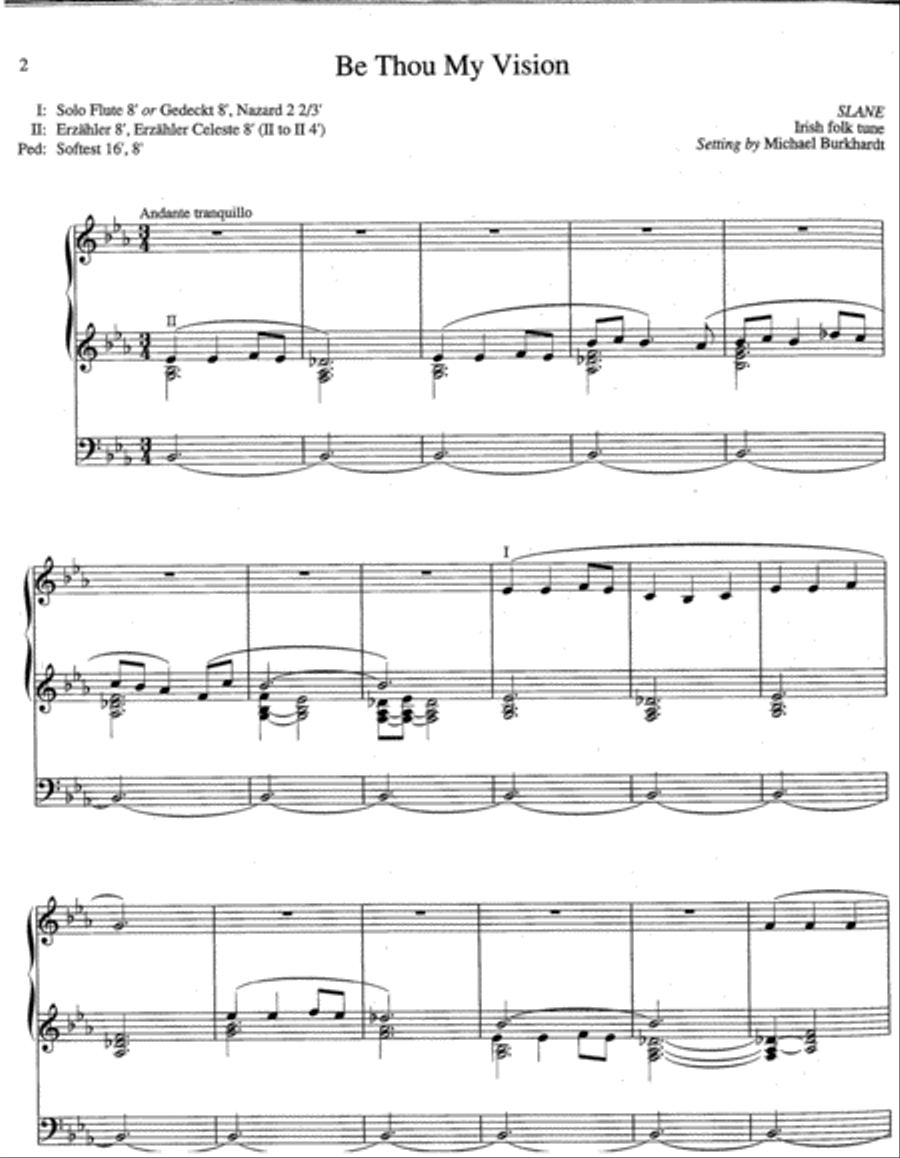 Seven Hymn Improvisations and Free Accompaniments, Set 2 Organ scores gallery preview page 2