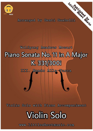 Piano Sonata No. 11 in A Major, K.331/300i (III. Rondo Alla Turca)