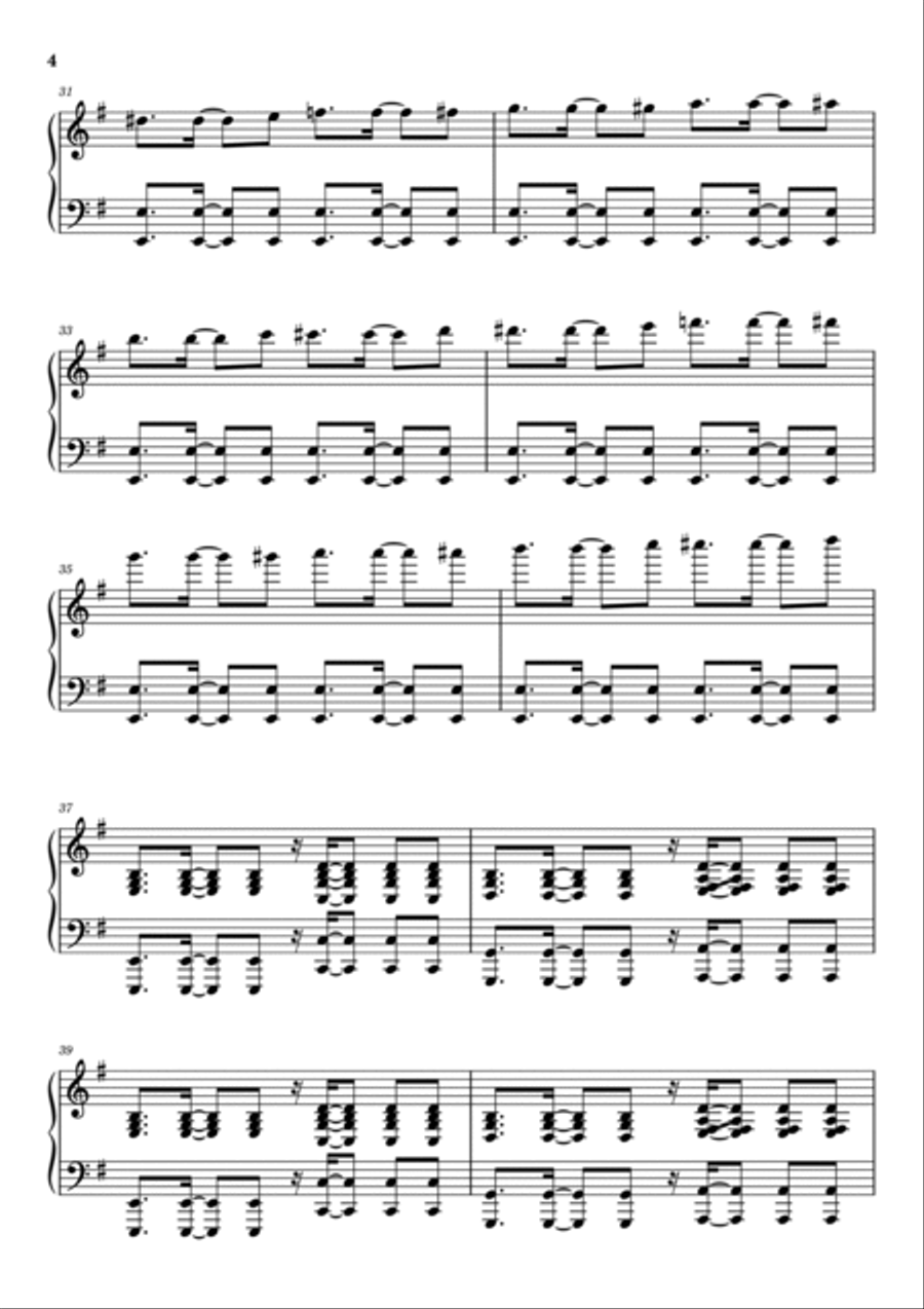 We Found Love Piano Solo scores gallery preview page 4