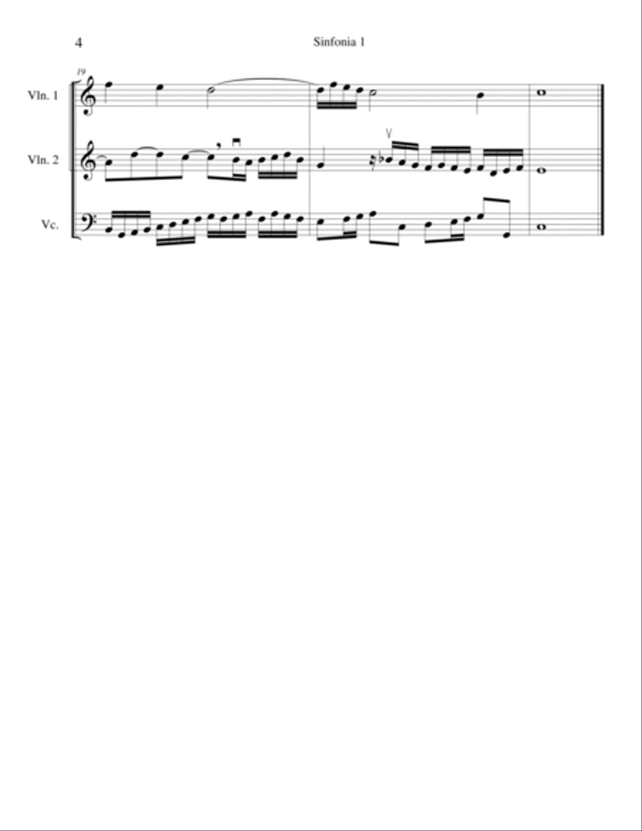 5 Sinfonias for String Trio String Trio scores gallery preview page 4