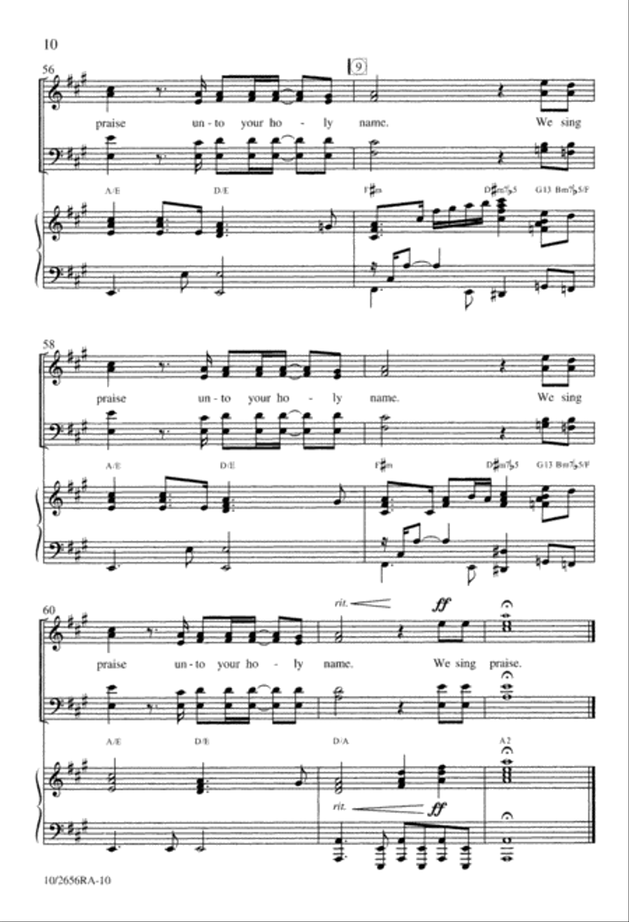 Praise Praise 4-Part scores gallery preview page 10
