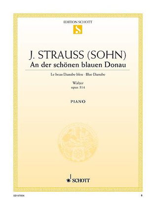Book cover for Blue Danube Waltz, Op. 314
