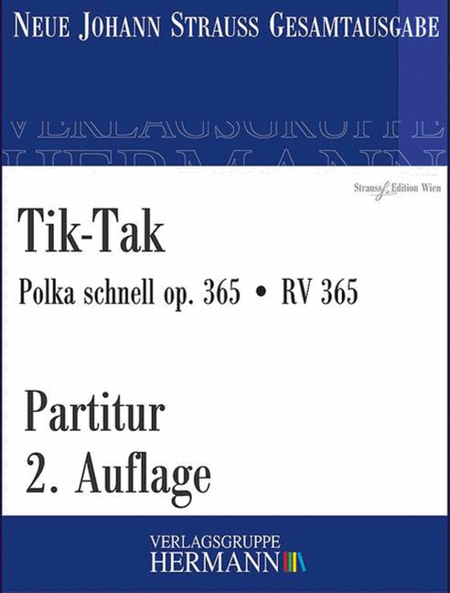 Tik-Tak Polka op. 365 RV 365 Orchestra scores gallery preview page 1