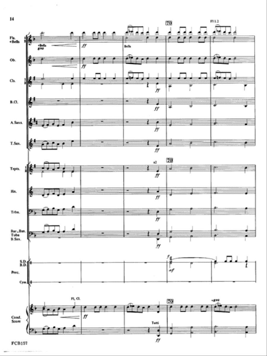 Modal Song And Dance Concert Band scores gallery preview page 14
