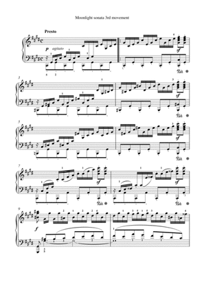 Moonlight sonata 3rd movement