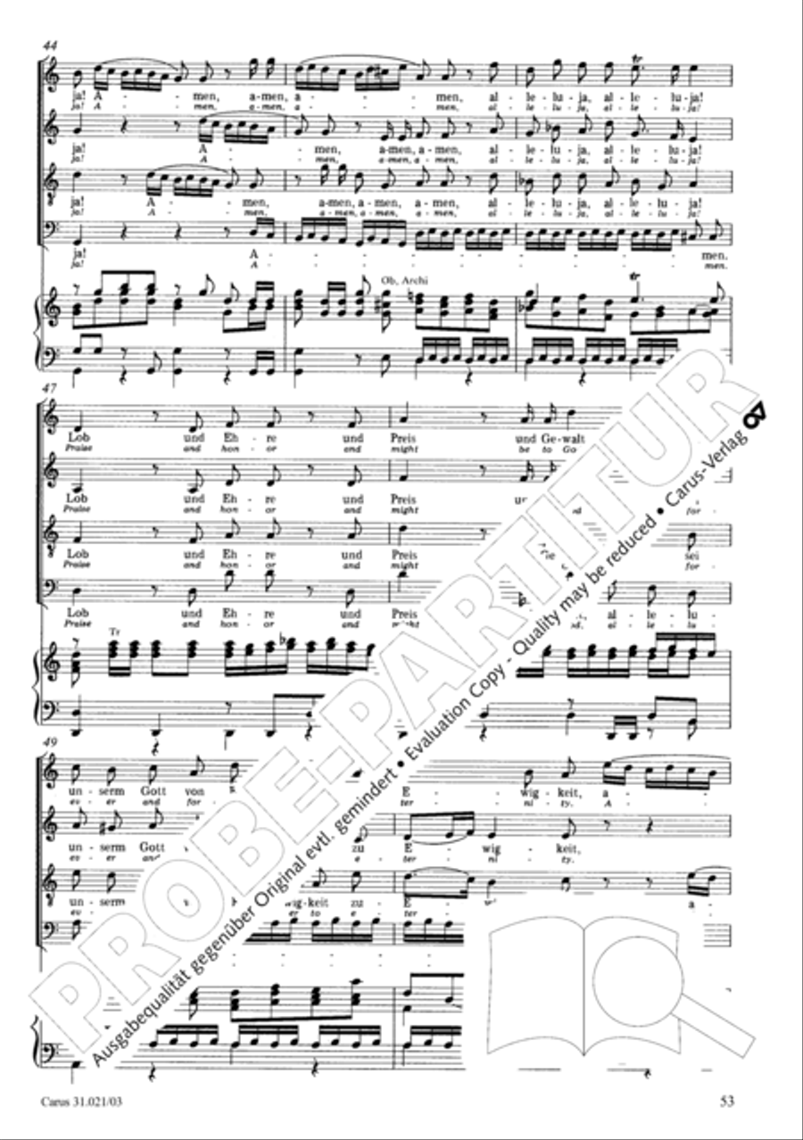 Lord my God, my heart and soul were sore distressed (Ich hatte viel Bekummernis) STB scores gallery preview page 54